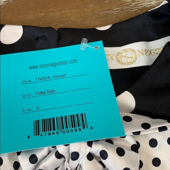 Violet Dress with polka dots - Picture 3 of 3